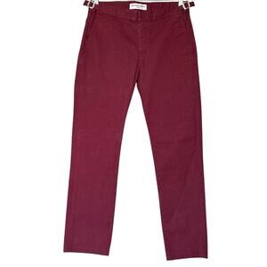 ORLEBAR BROWN Men’s Campbell Chino Trousers Size 30 Burgandy